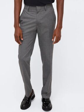 Kenneth Cole Charcoal Pinstripe Trousers